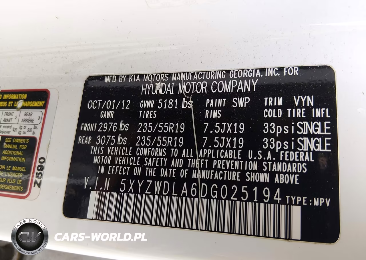 2013 Hyundai Santa Fe Sport 2.0T VIN:5XYZWDLA6DG025194 - 9