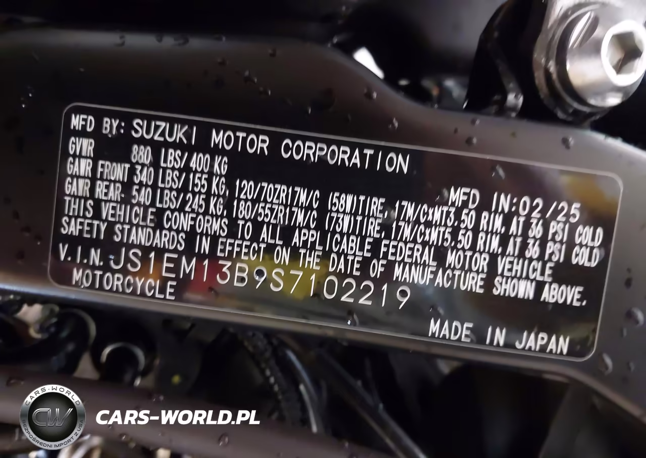 2025 Suzuki Gsx800 F VIN:JS1EM13B9S7102219 - 10