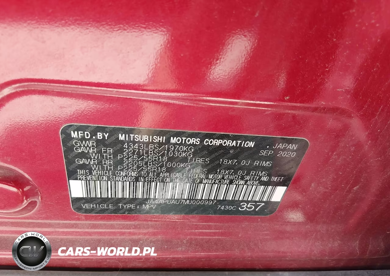 2021 Mitsubishi Outlander Sport 2.0 Es 2Wd VIN:JA4APUAU7MU000997 - 9
