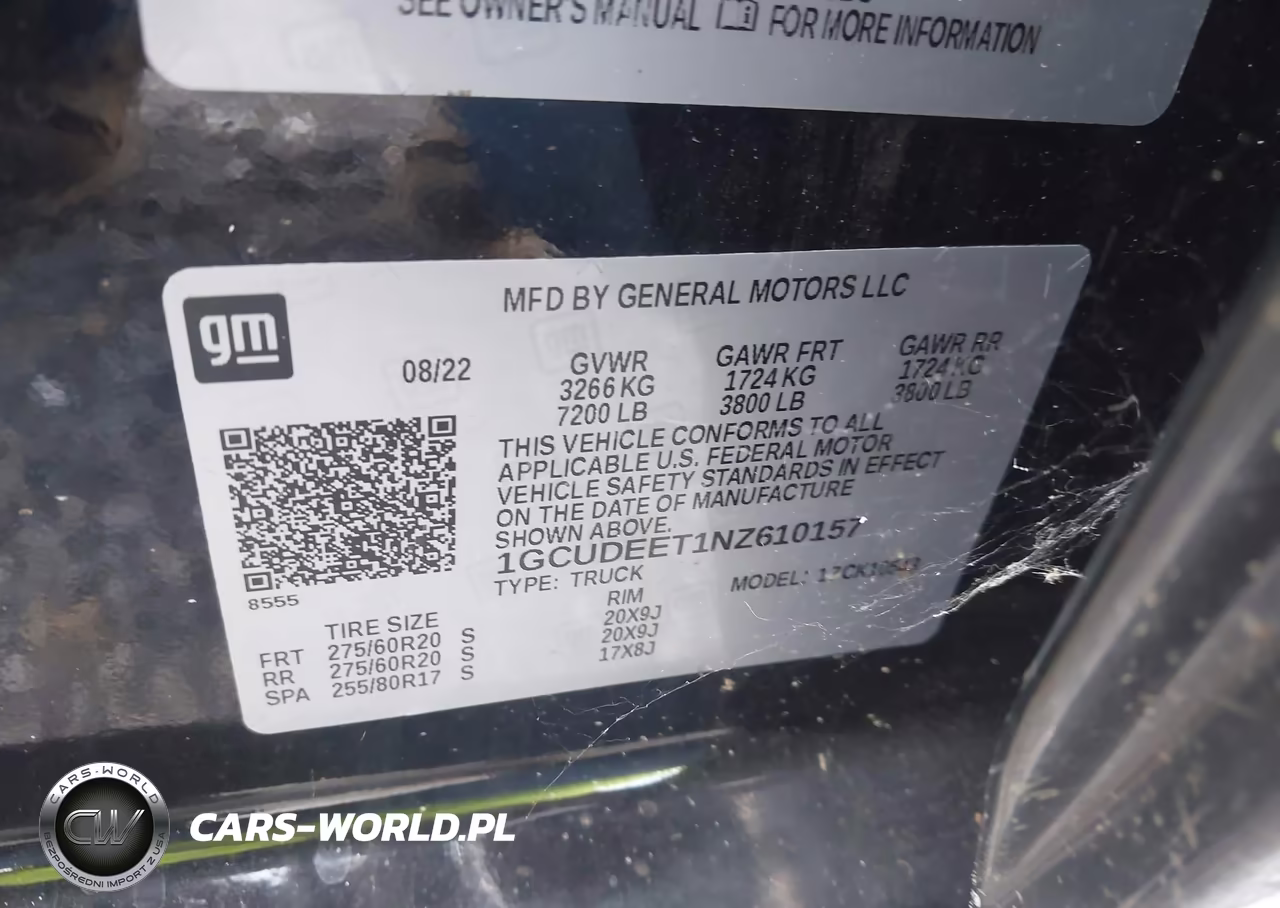 2022 Chevrolet Silverado 1500 4Wd Short Bed Rst VIN:1GCUDEET1NZ610157 - 9