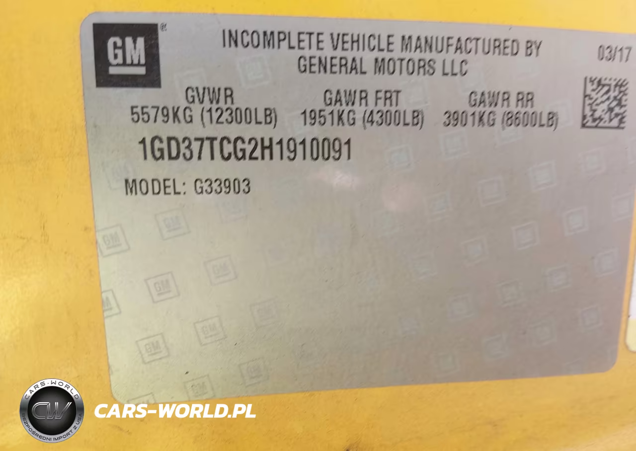 2017 GMC Savana Cutaway Work Van VIN:1GD37TCG2H1910091 - 9