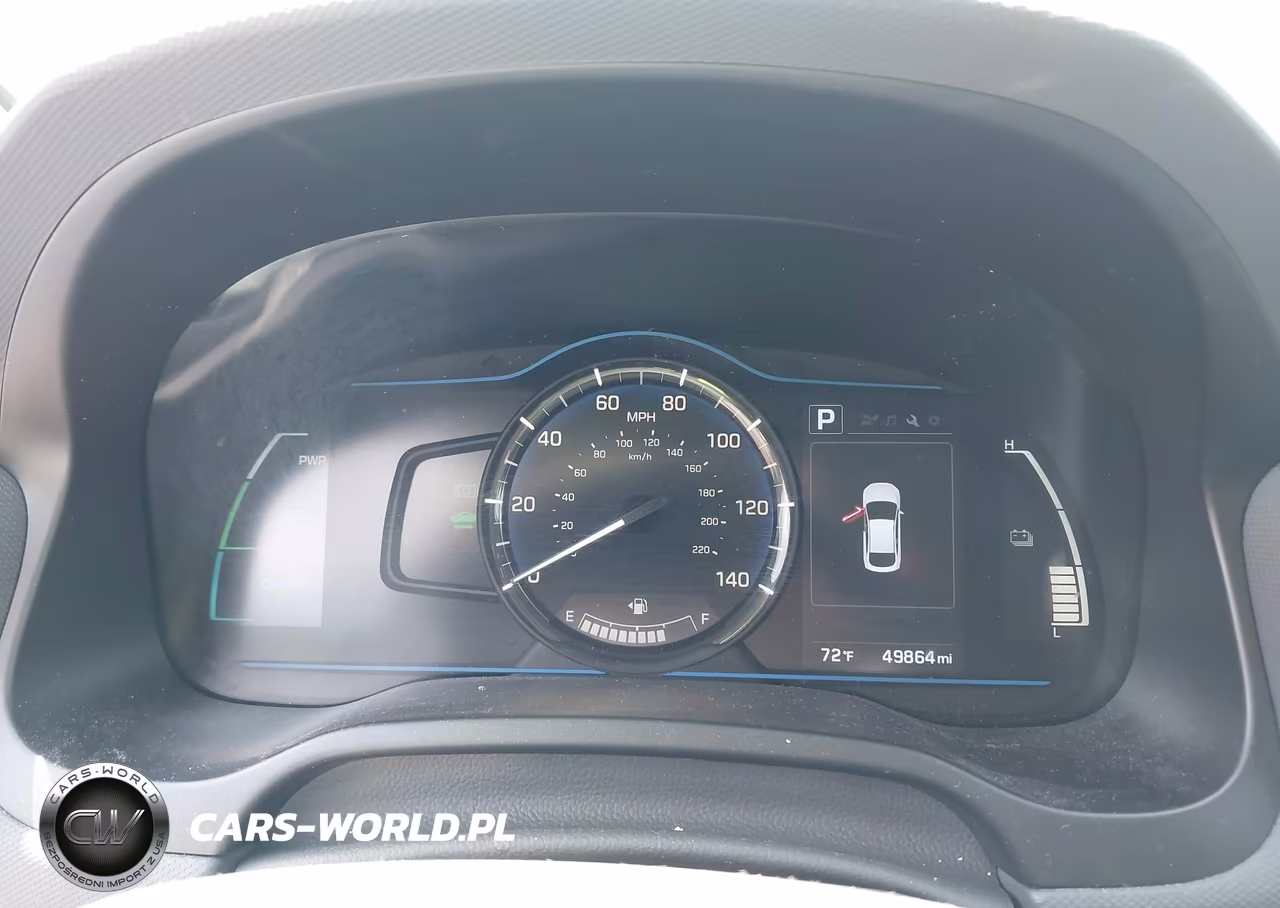 2018 Hyundai Ioniq Hybrid Blue VIN:KMHC65LC2JU076274 - 7