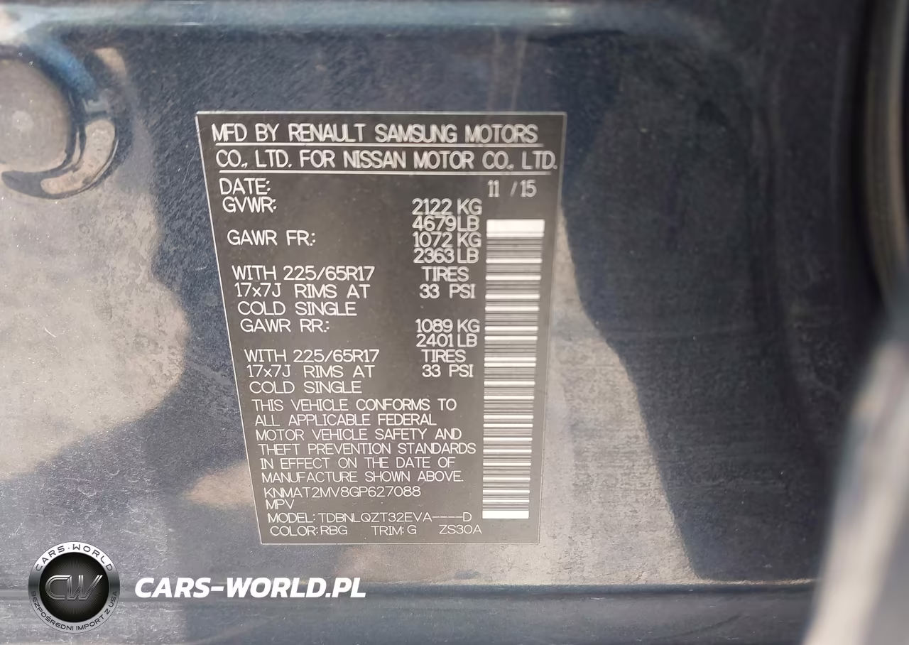 2016 Nissan Rogue Sv VIN:KNMAT2MV8GP627088 - 9