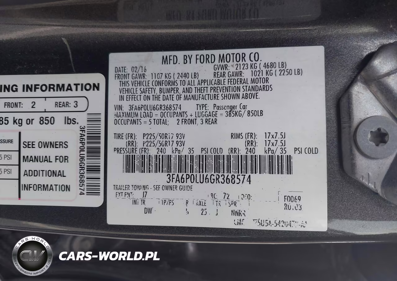 2016 Ford Fusion Hybrid Se VIN:3FA6P0LU6GR368574 - 9