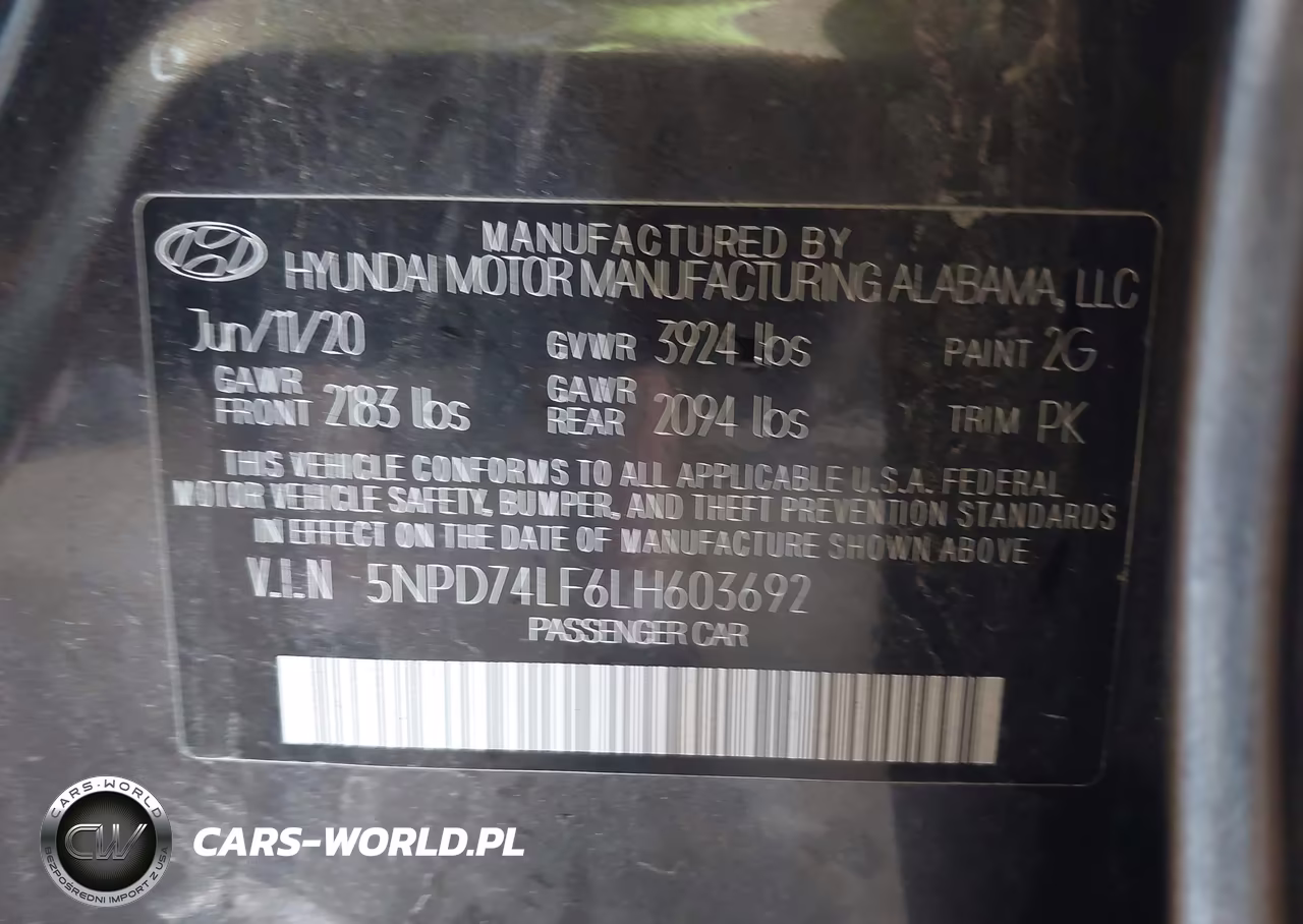 2020 Hyundai Elantra Se VIN:5NPD74LF6LH603692 - 9