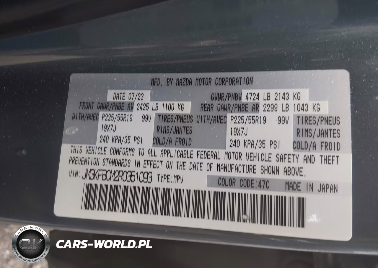 2024 Mazda Cx-5 2.5 S Carbon Edition VIN:JM3KFBCM2R0351093 - 9