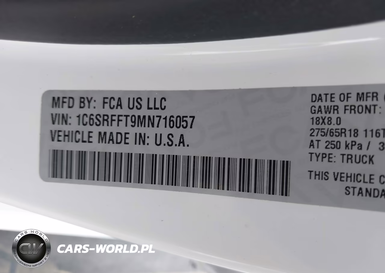 2021 Ram 1500 Big Horn-Lone Star VIN:1C6SRFFT9MN716057 - 9