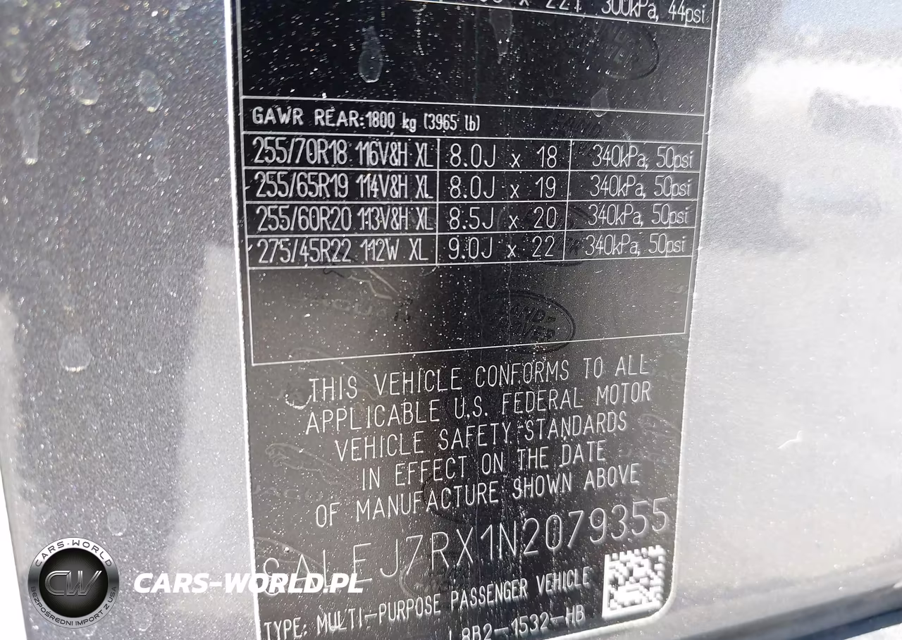 2022 Land Rover Defender 110 S VIN:SALEJ7RX1N2079355 - 9