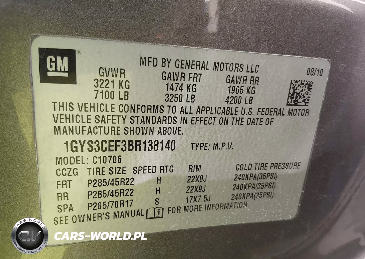 2011 Cadillac Escalade Premium VIN:1GYS3CEF3BR138140 - 9