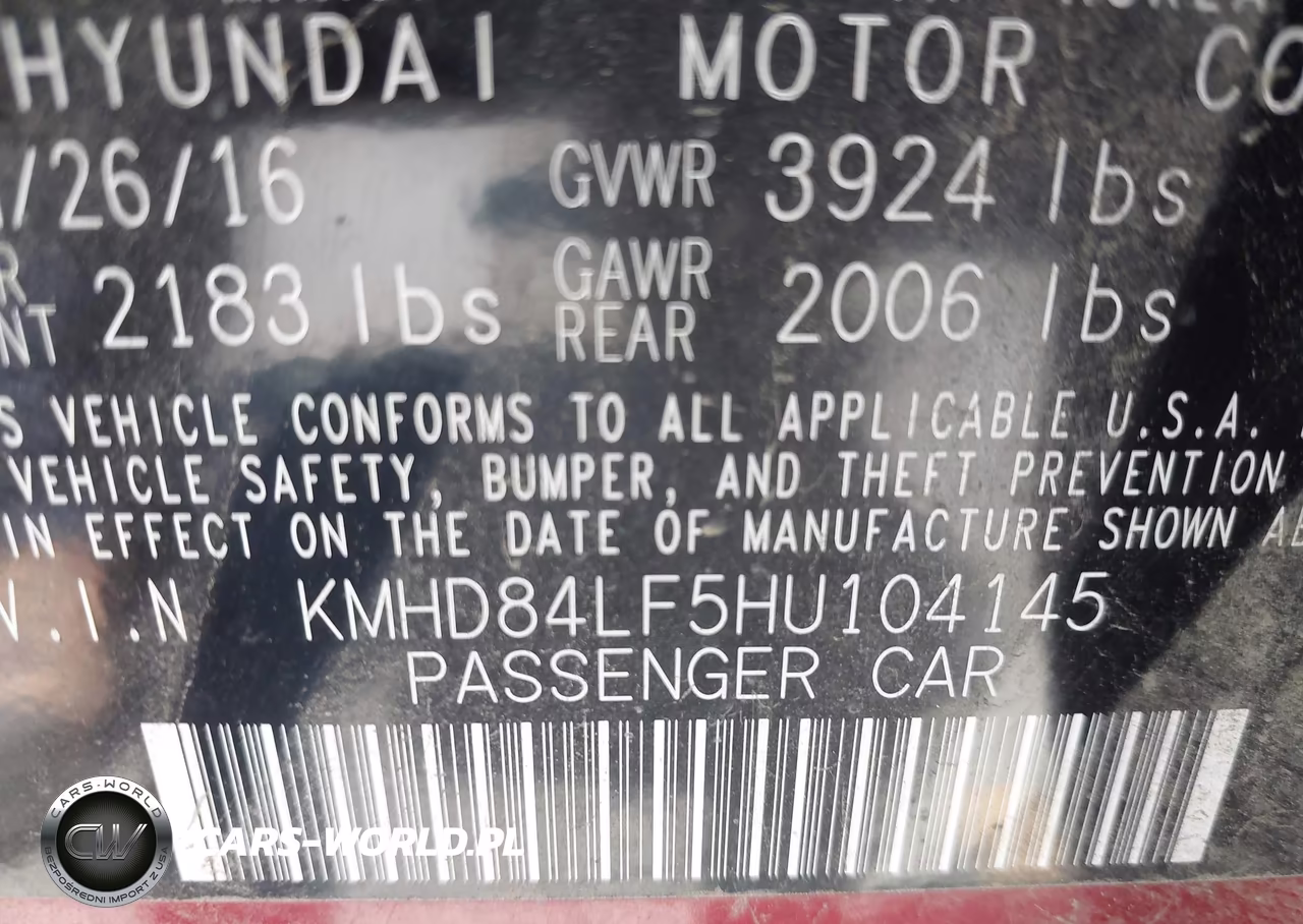2017 Hyundai Elantra Se VIN:KMHD84LF5HU104145 - 9
