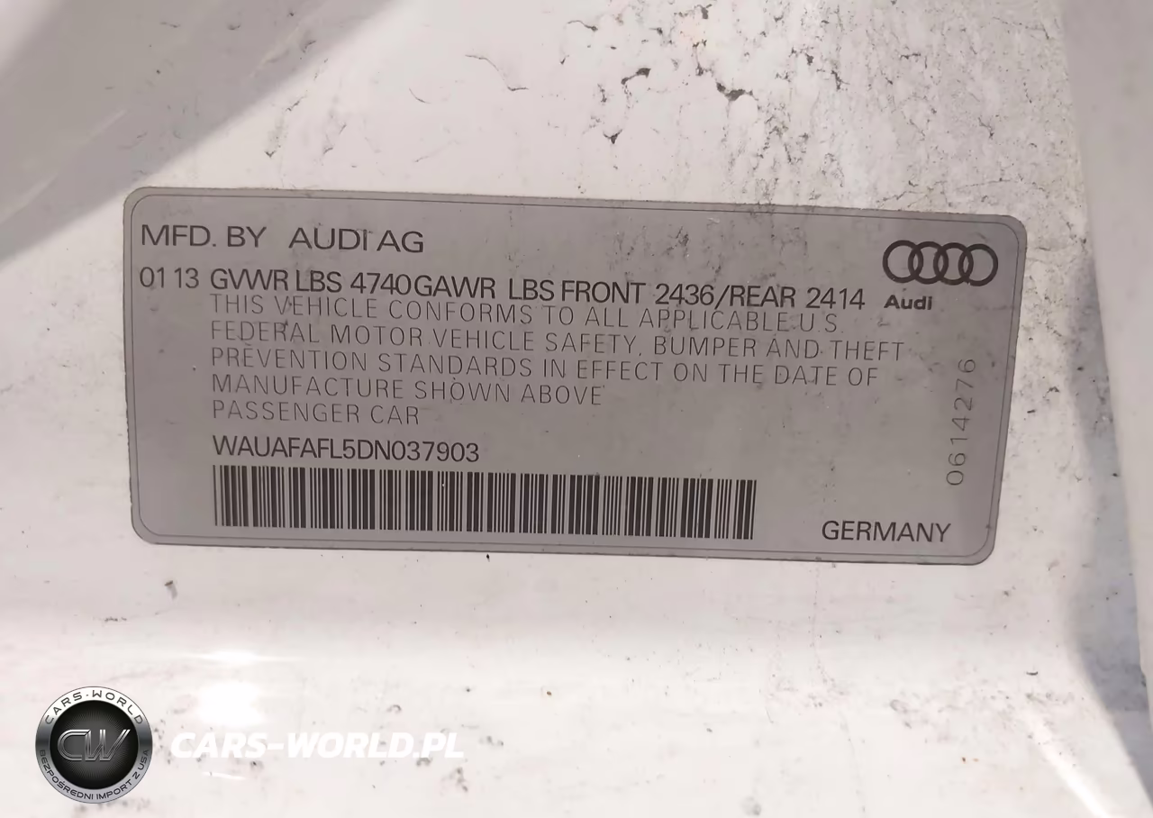 2013 Audi A4 2.0T Premium VIN:WAUAFAFL5DN037903 - 9