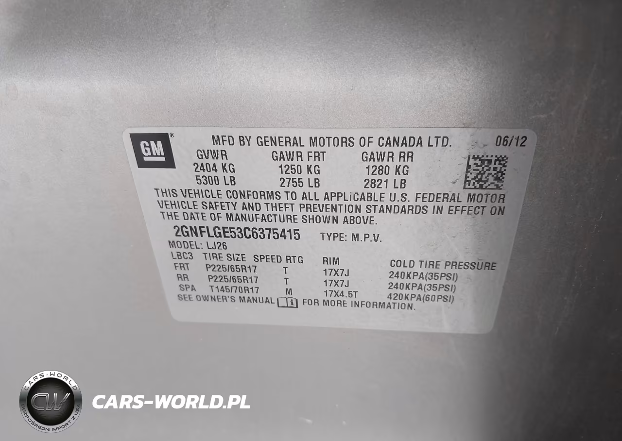 2012 Chevrolet Equinox Ltz VIN:2GNFLGE53C6375415 - 9