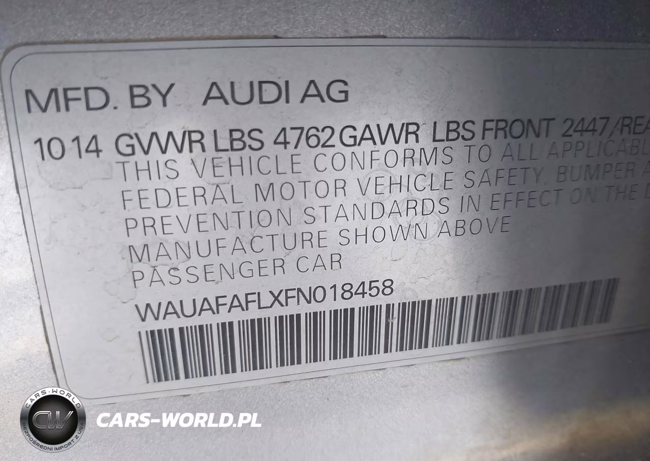 2015 Audi A4 2.0T Premium VIN:WAUAFAFLXFN018458 - 9
