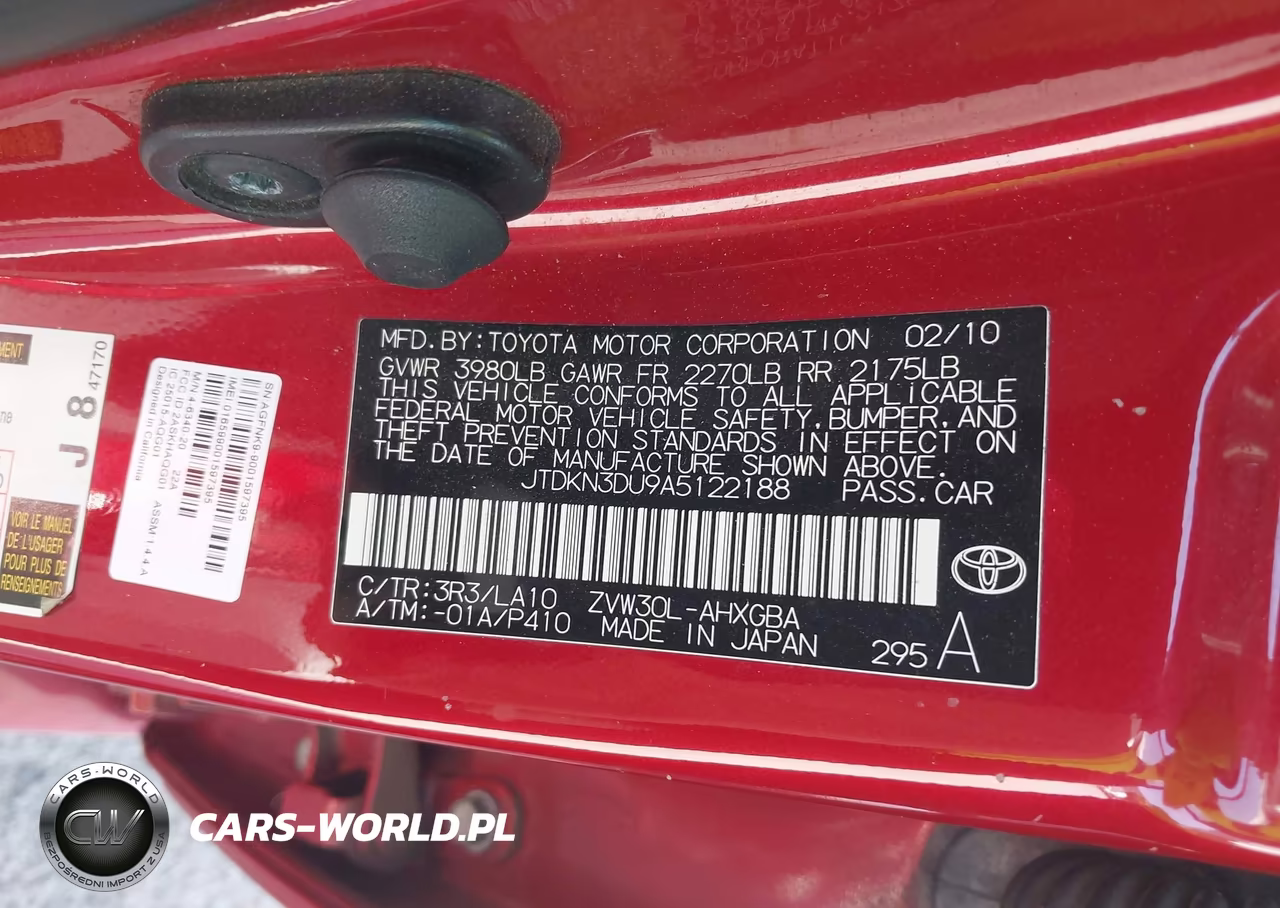 2010 Toyota Prius Iv VIN:JTDKN3DU9A5122188 - 9