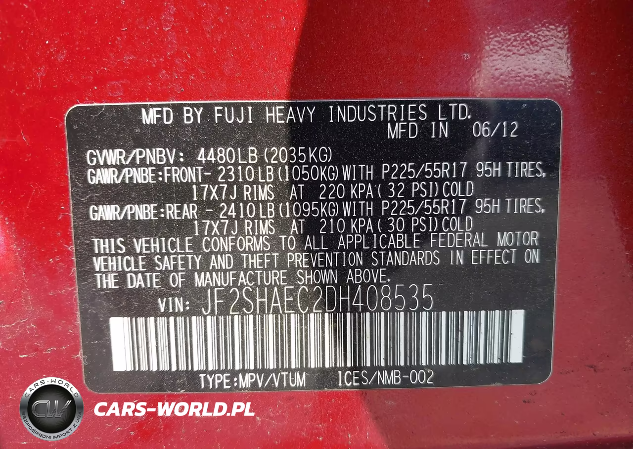 2013 Subaru Forester 2.5X Limited VIN:JF2SHAEC2DH408535 - 9