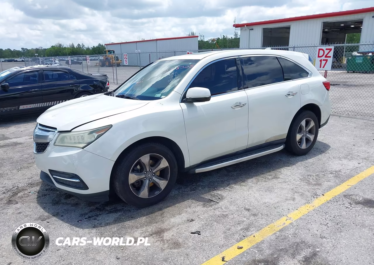 2015 Acura Mdx VIN:5FRYD3H22FB006647 - 2