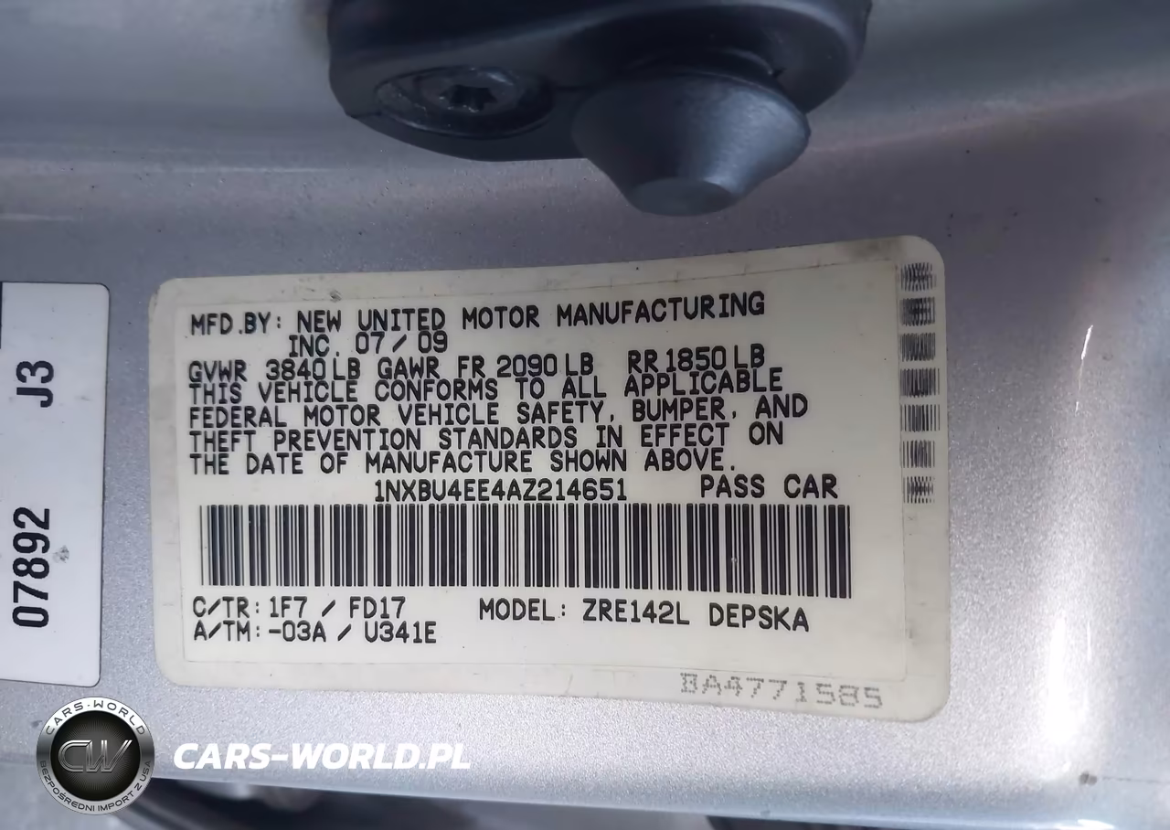 2010 Toyota Corolla S VIN:1NXBU4EE4AZ214651 - 9