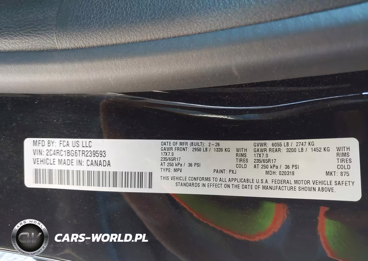 2026 Chrysler Pacifica Select VIN:2C4RC1BG6TR239593 - 9