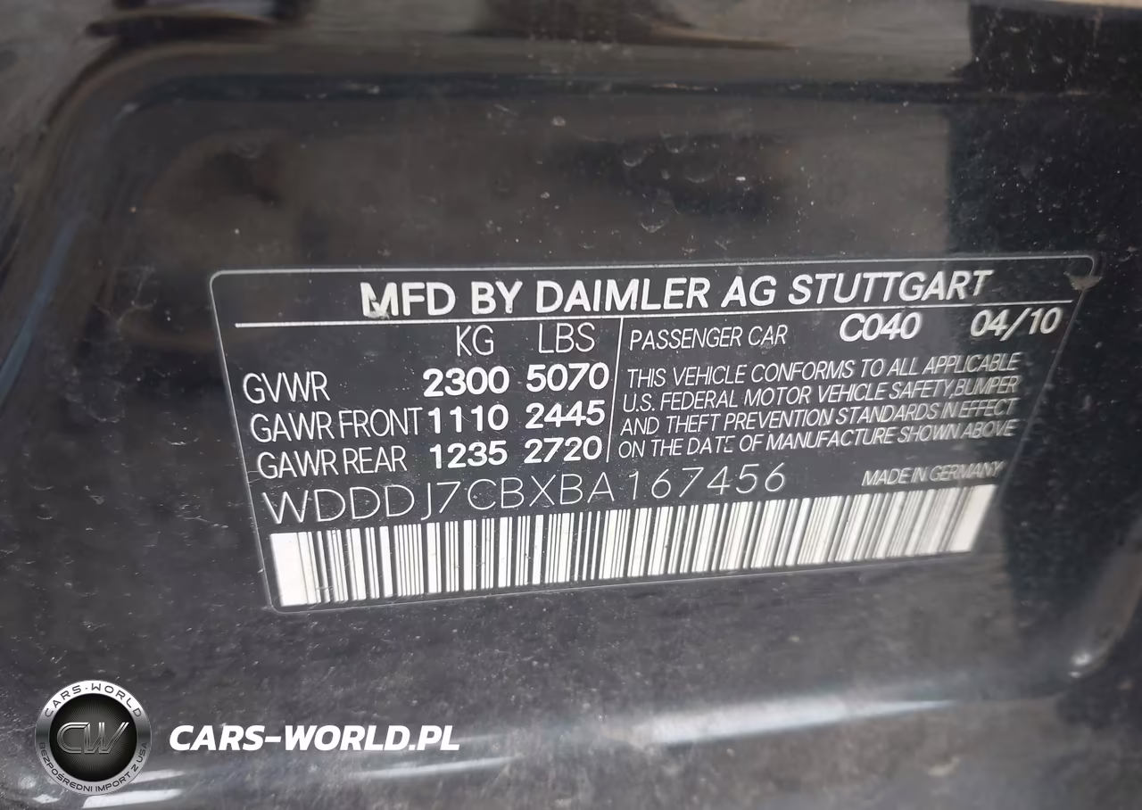 2011 Mercedes-Benz Cls 550 VIN:WDDDJ7CBXBA167456 - 9