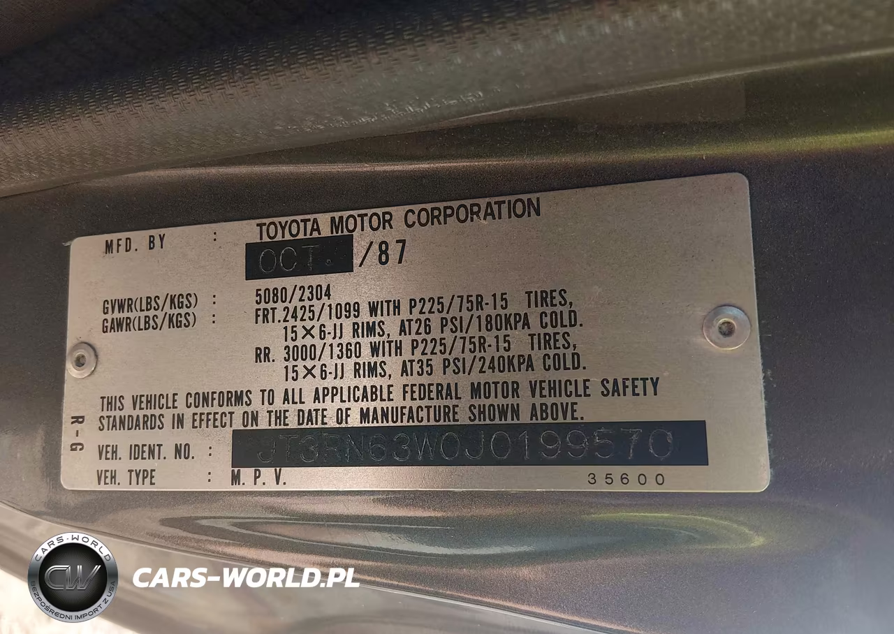 1988 Toyota 4Runner Rn60 VIN:JT3RN63W0J0199570 - 9