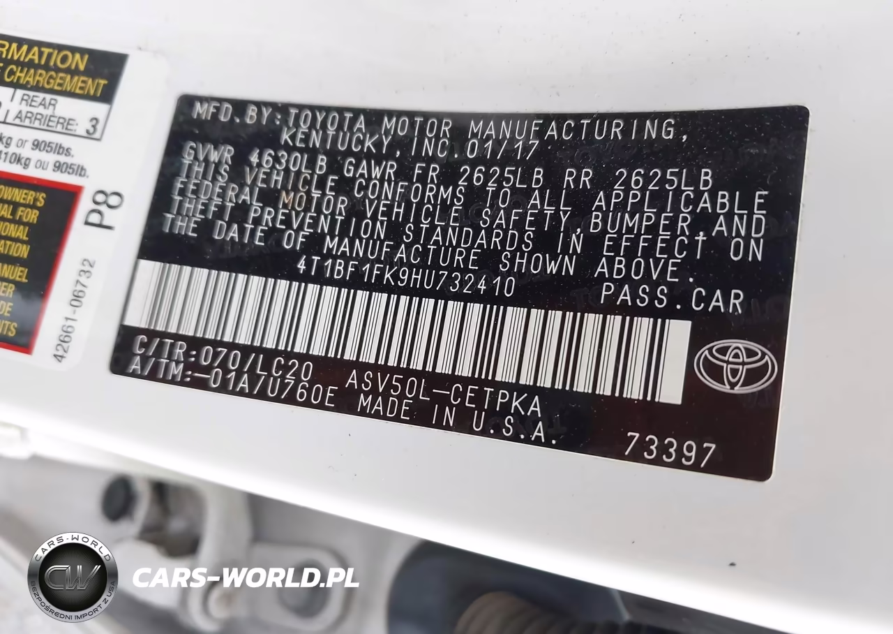 2017 Toyota Camry Xse VIN:4T1BF1FK9HU732410 - 9