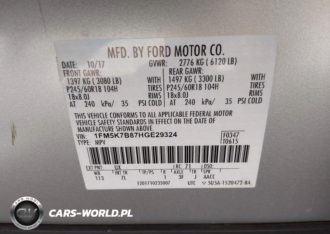 2017 Ford Explorer VIN:1FM5K7B87HGE29324 - 9