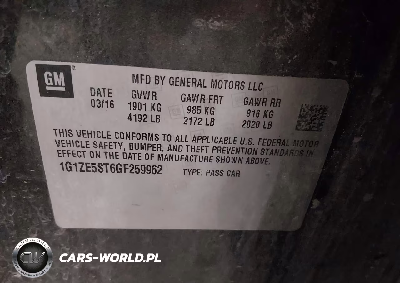2016 Chevrolet Malibu 1Lt VIN:1G1ZE5ST6GF259962 - 9