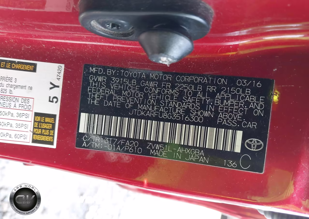 2016 Toyota Prius Three VIN:JTDKARFU8G3516300 - 9