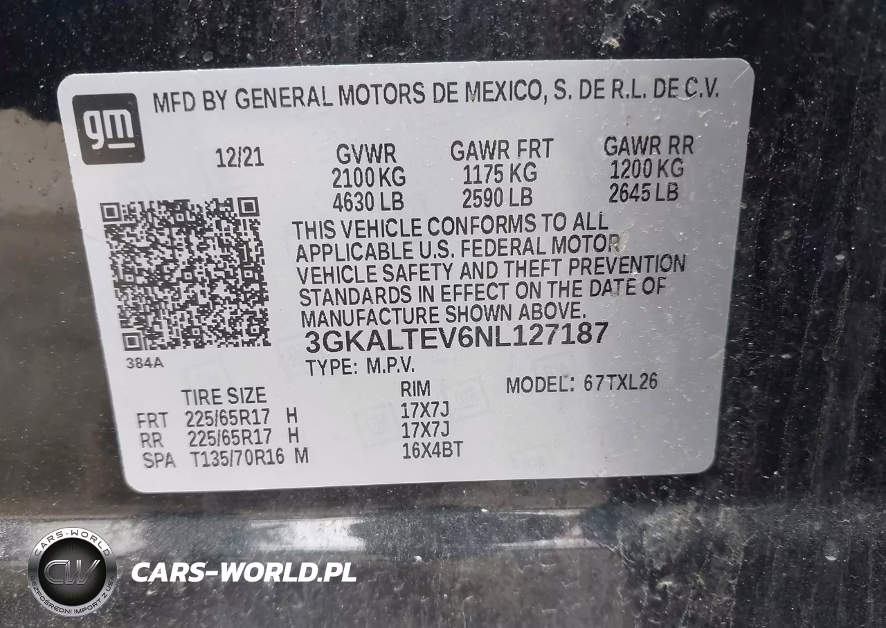 2022 GMC Terrain Awd Sle VIN:3GKALTEV6NL127187 - 9