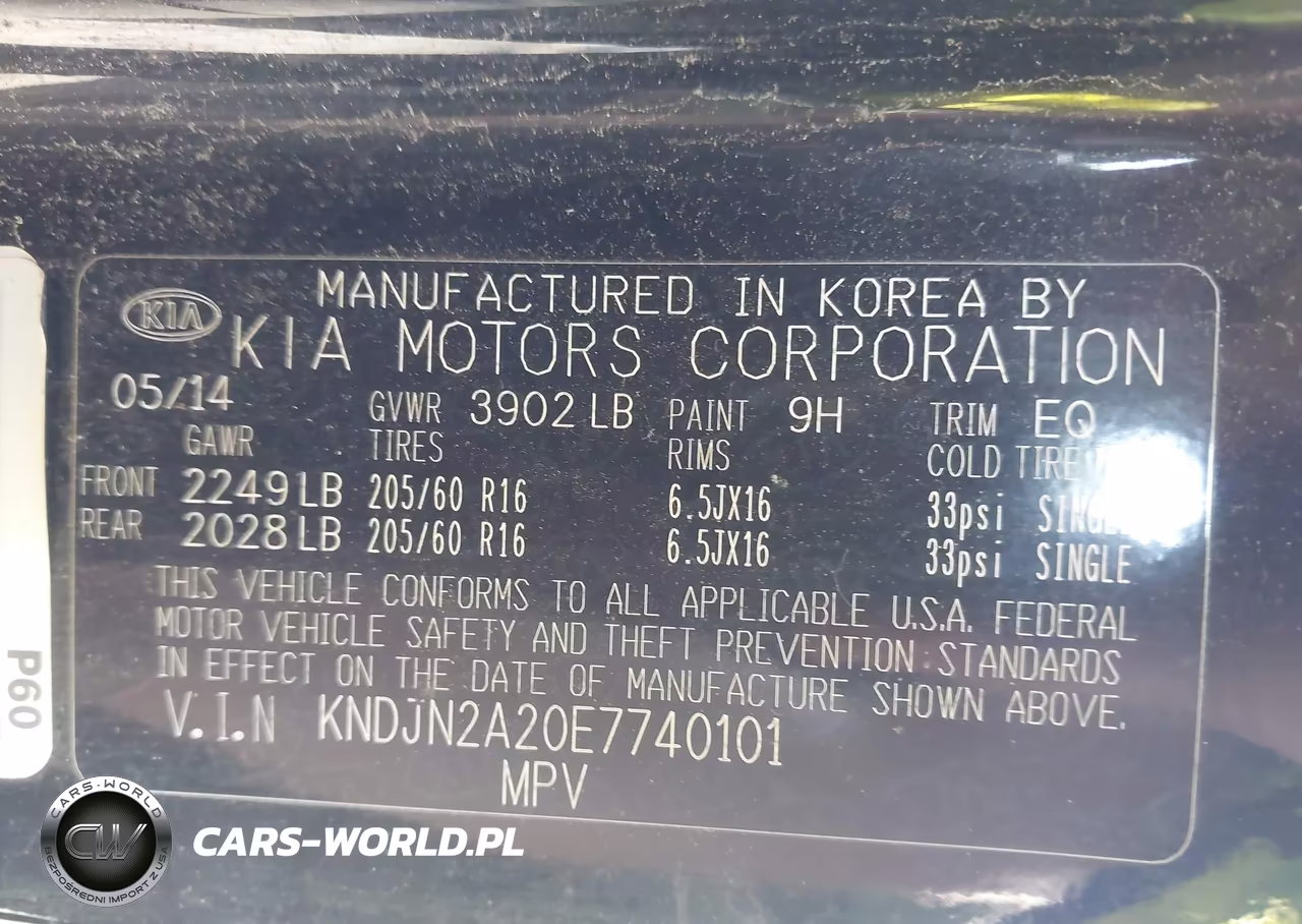 2014 Kia Soul VIN:KNDJN2A20E7740101 - 9