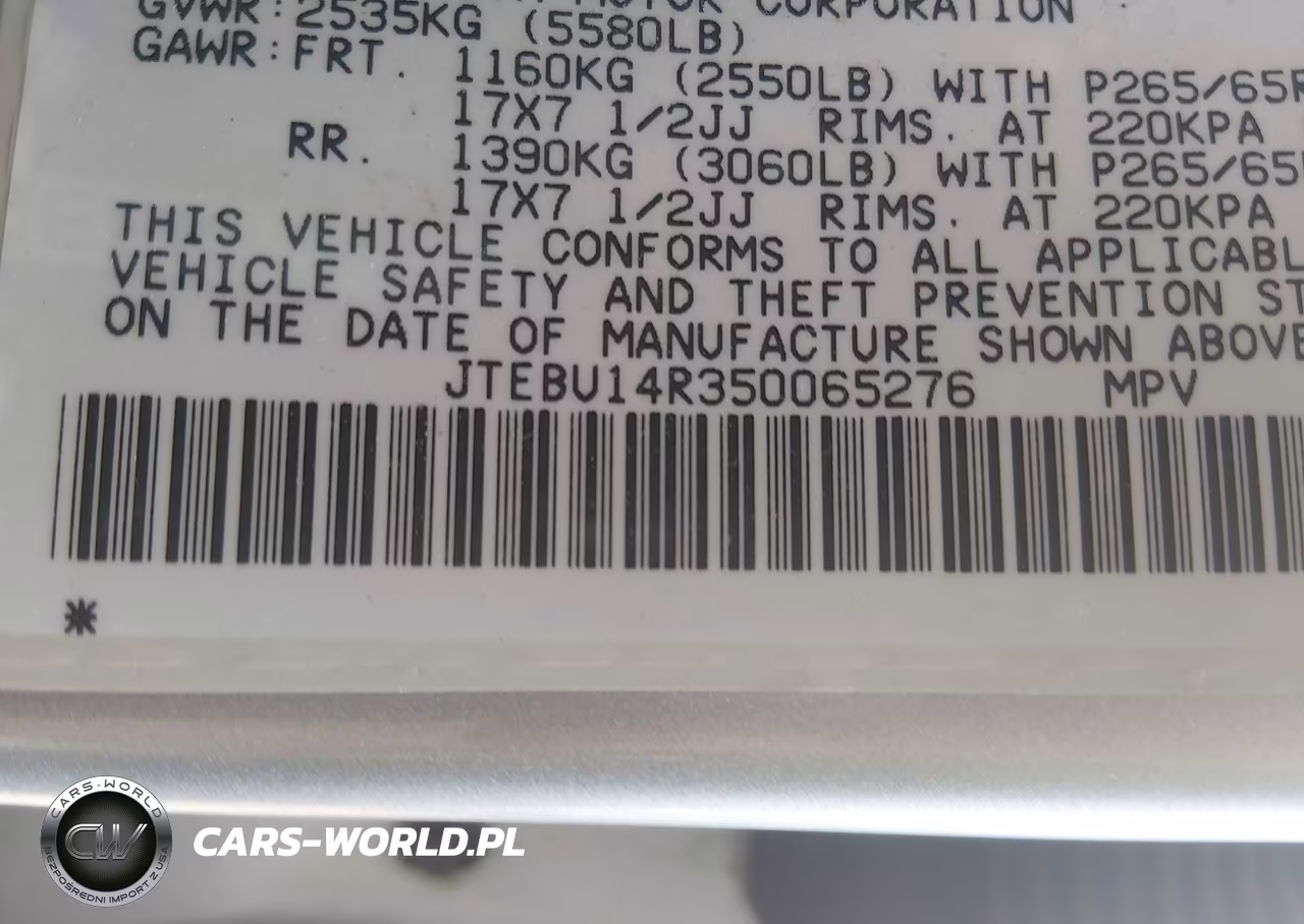 2005 Toyota 4Runner Sr5 V6 VIN:JTEBU14R350065276 - 9