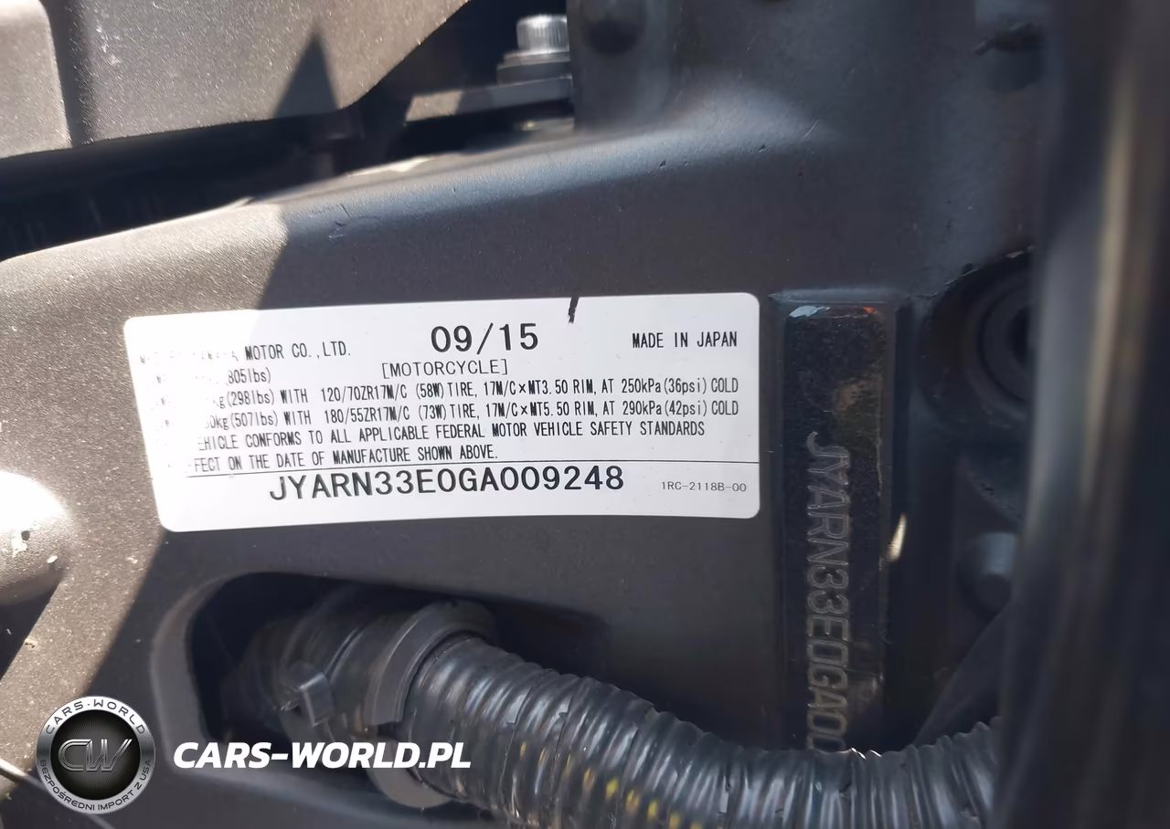 2016 Yamaha Fz09 VIN:JYARN33E0GA009248 - 10