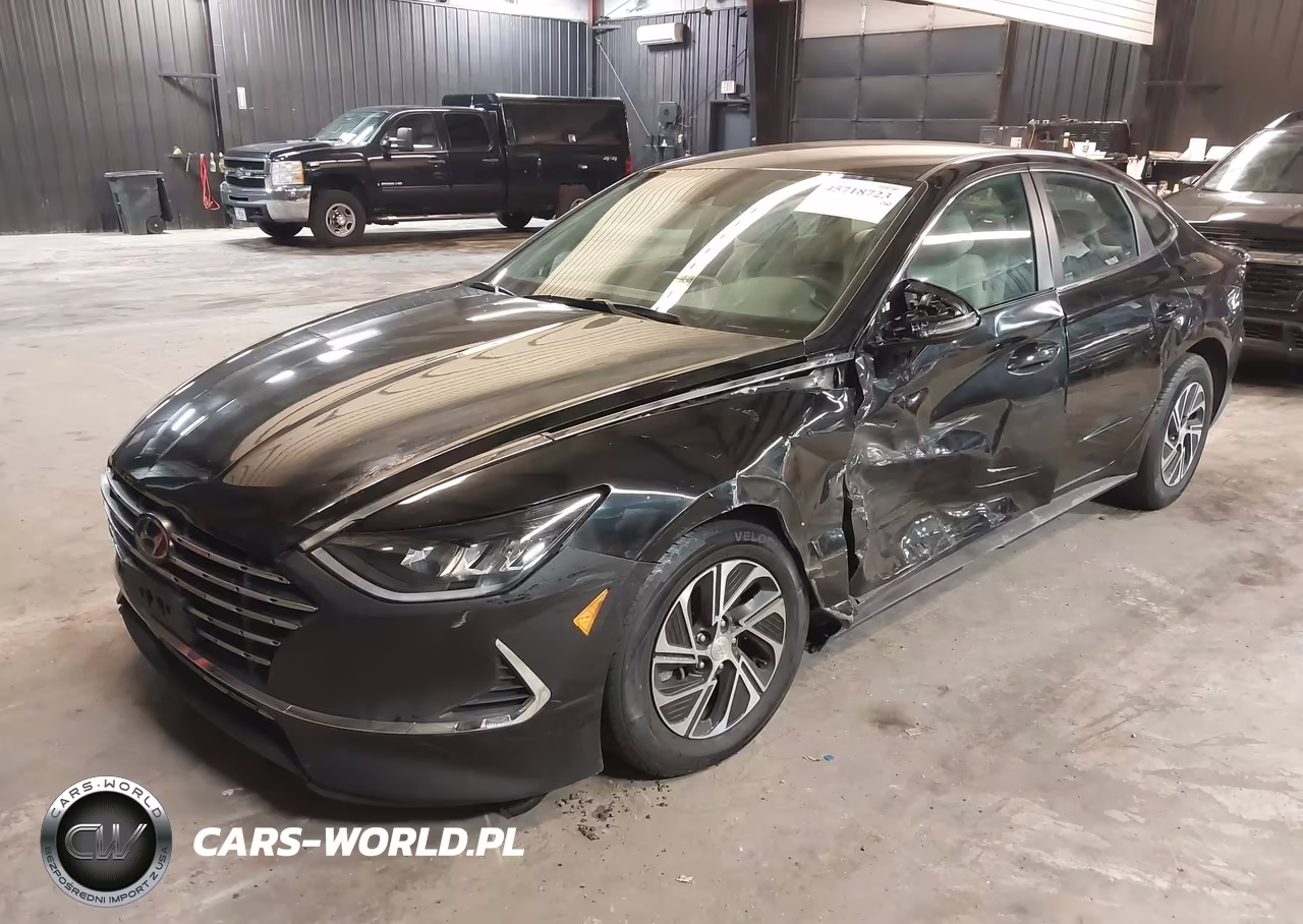 2021 Hyundai Sonata Blue VIN:KMHL24JJ3MA031549 - 2