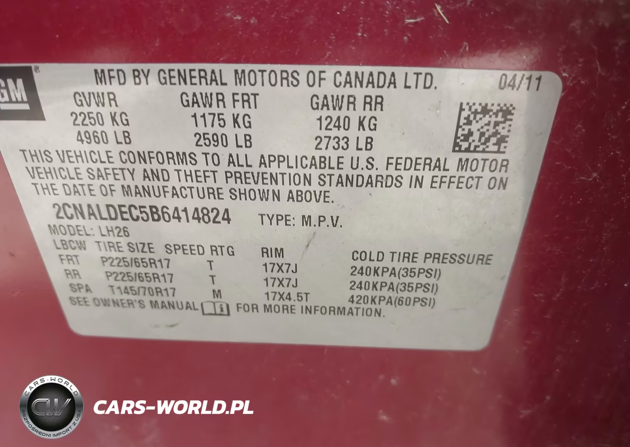 2011 Chevrolet Equinox Lt W-1Lt VIN:2CNALDEC5B6414824 - 9