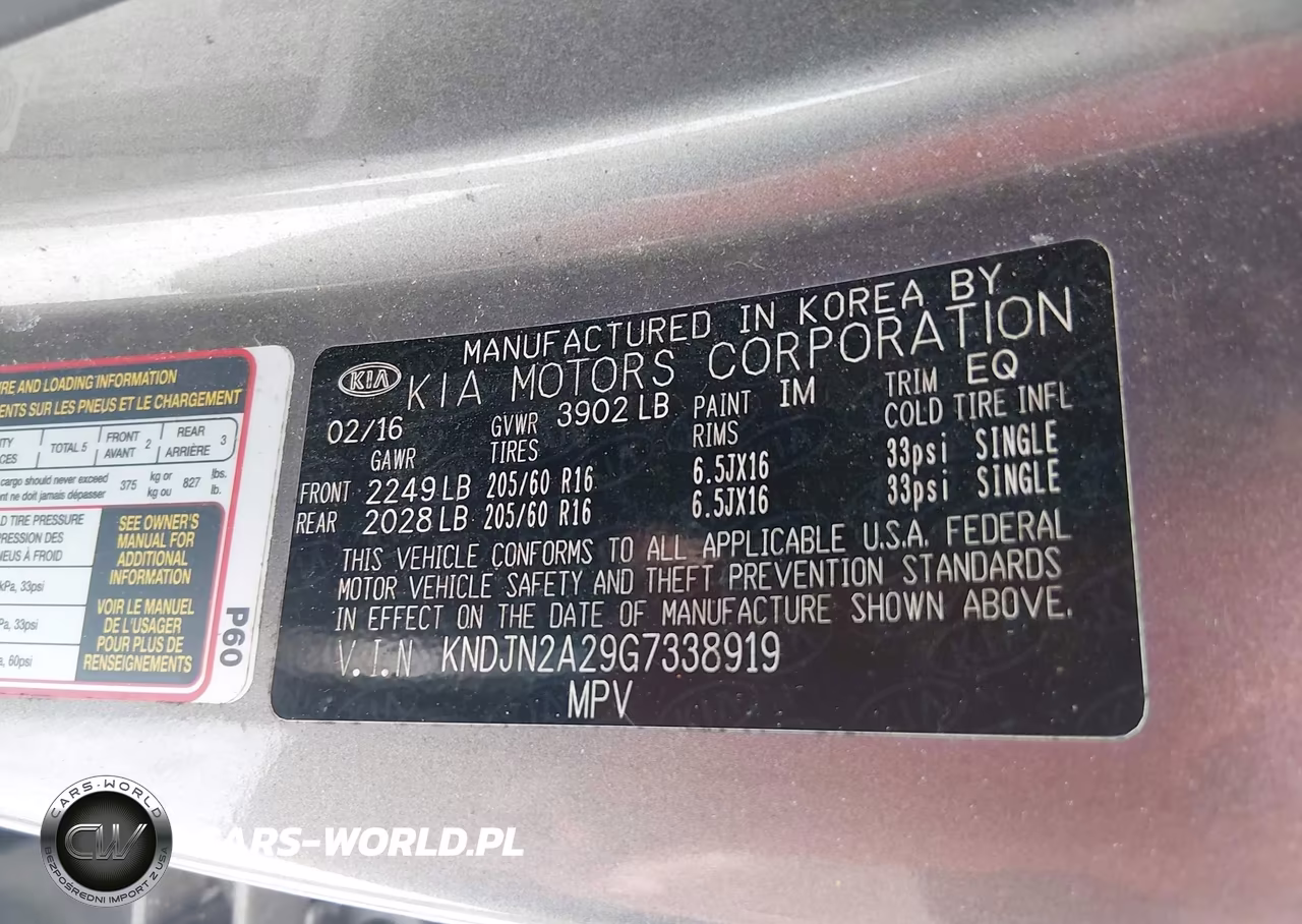 2016 Kia Soul VIN:KNDJN2A29G7338919 - 9
