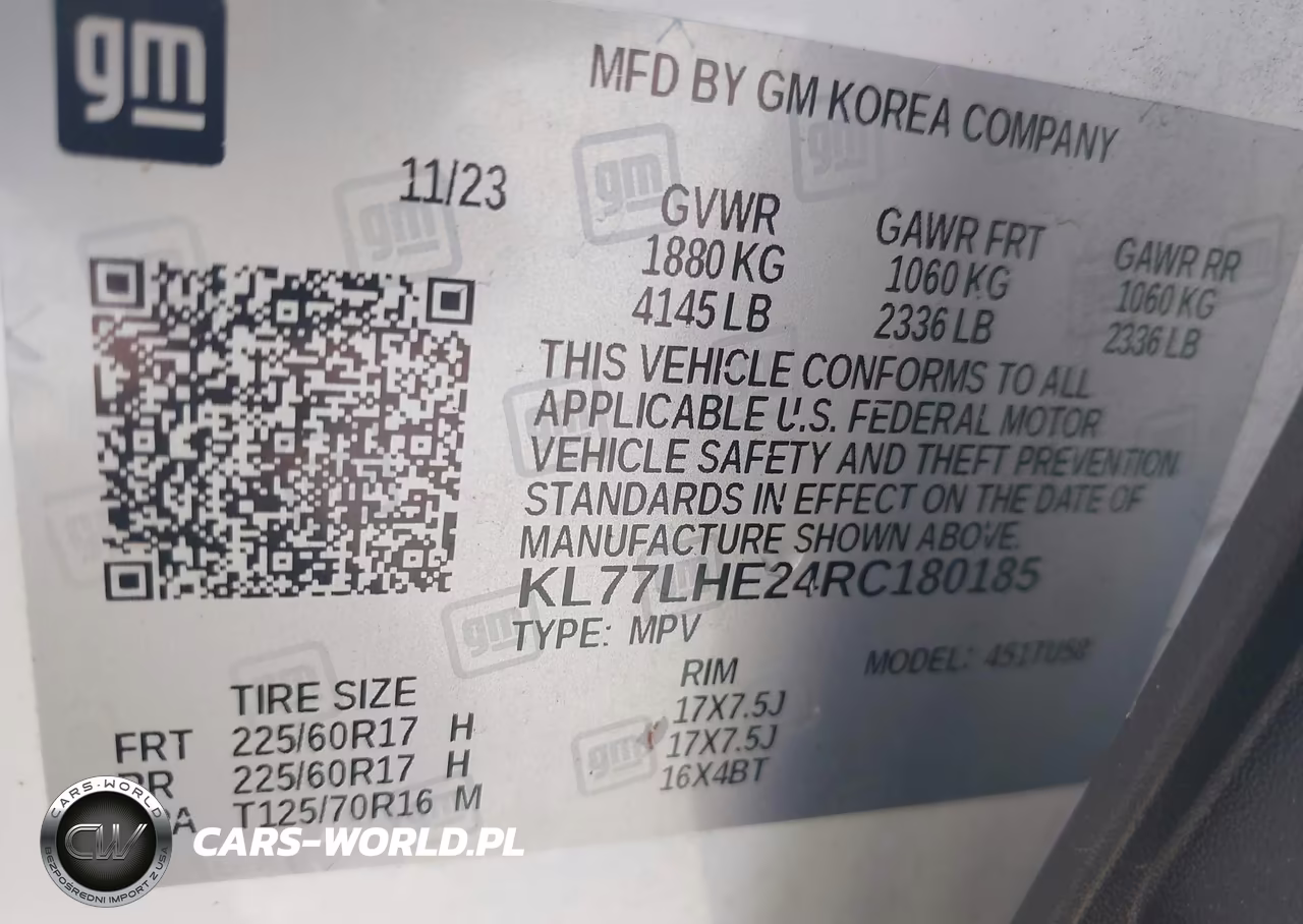 2024 Chevrolet Trax Fwd Lt VIN:KL77LHE24RC180185 - 9
