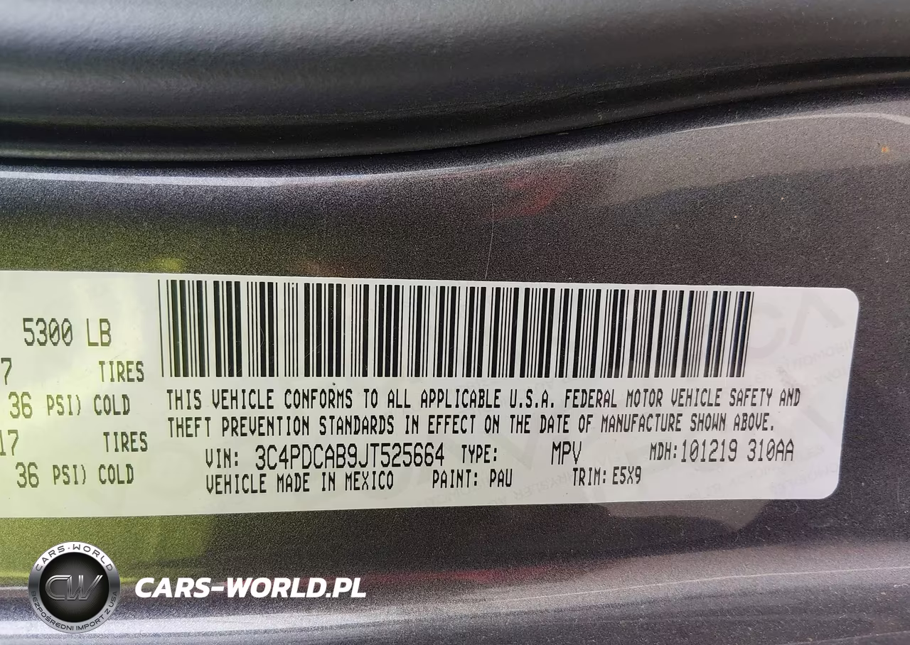 2018 Dodge Journey Se VIN:3C4PDCAB9JT525664 - 9