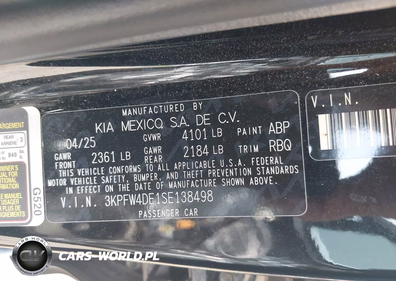 2025 Kia K4 Gt-Line VIN:3KPFW4DE1SE138498 - 9