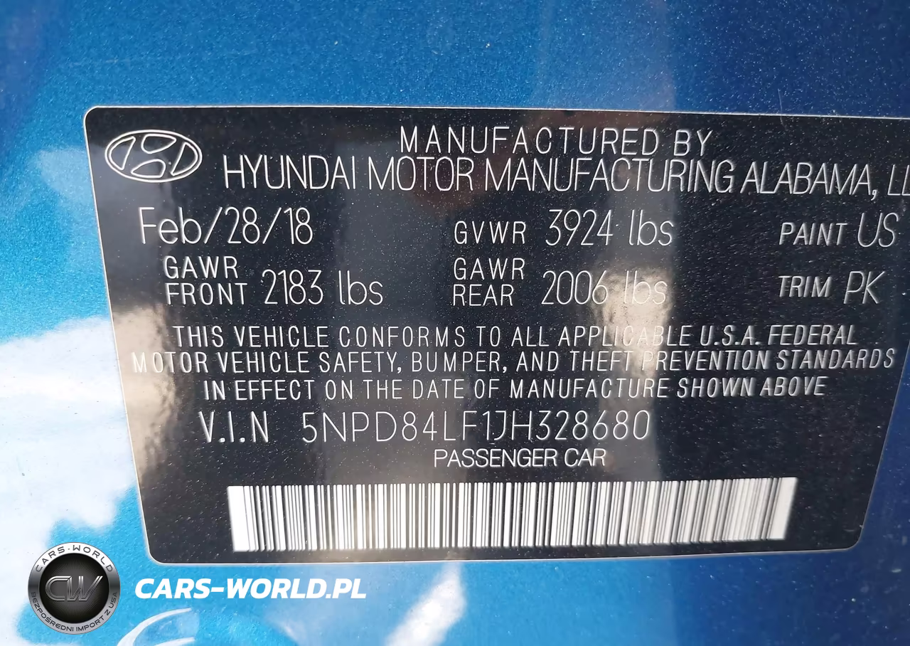 2018 Hyundai Elantra Sel VIN:5NPD84LF1JH328680 - 9