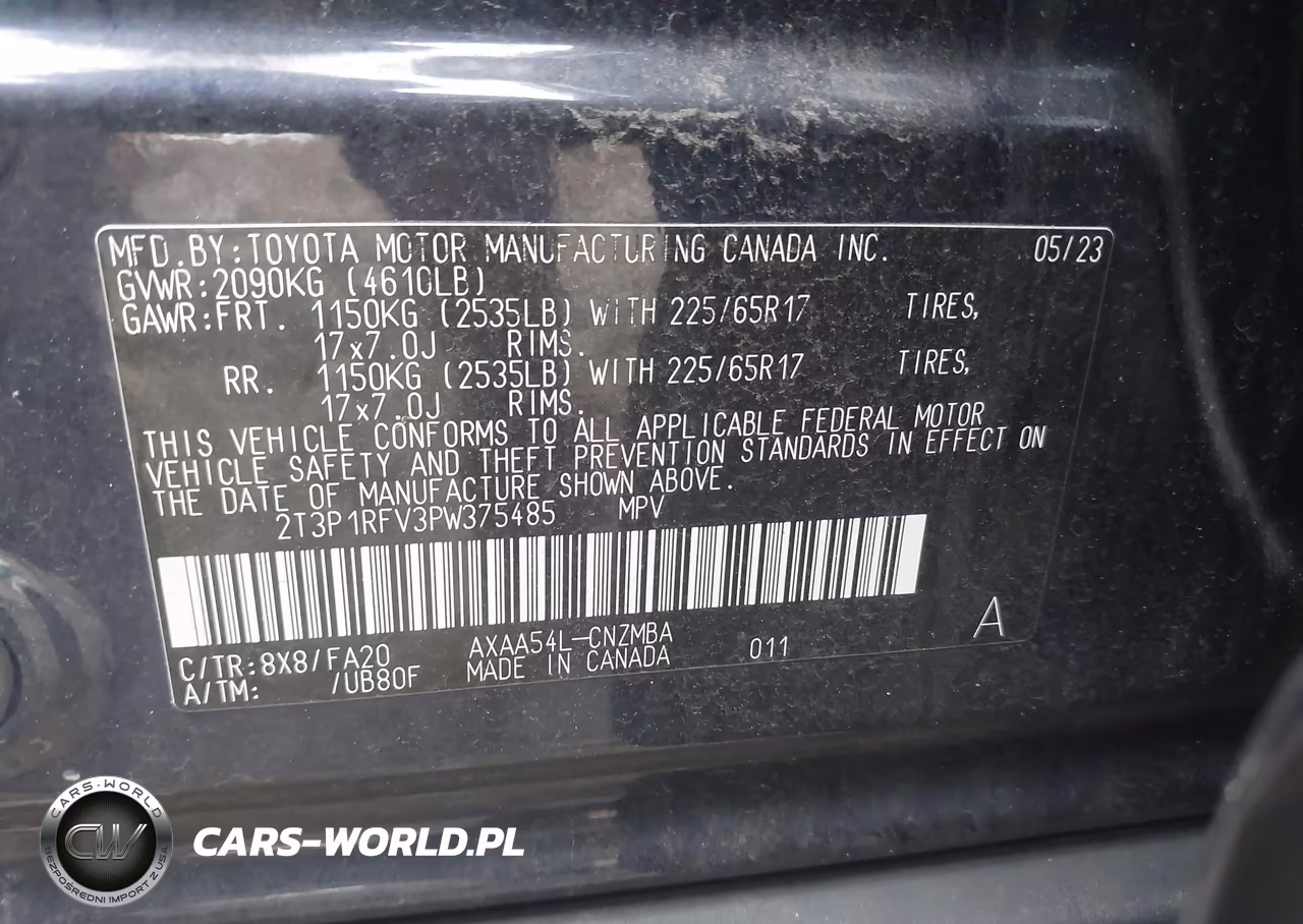2023 Toyota Rav4 Xle VIN:2T3P1RFV3PW375485 - 9