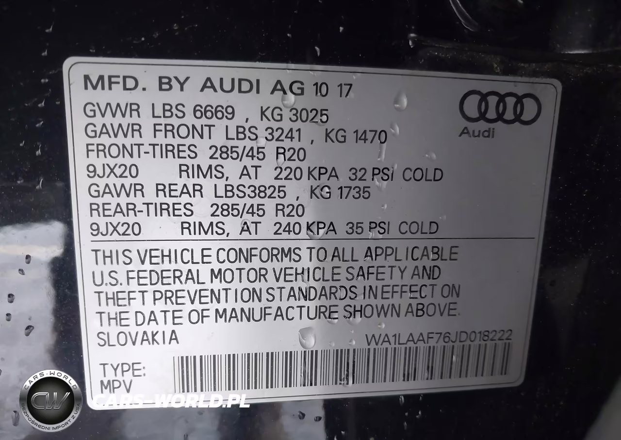 2018 Audi Q7 3.0T Premium VIN:WA1LAAF76JD018222 - 9