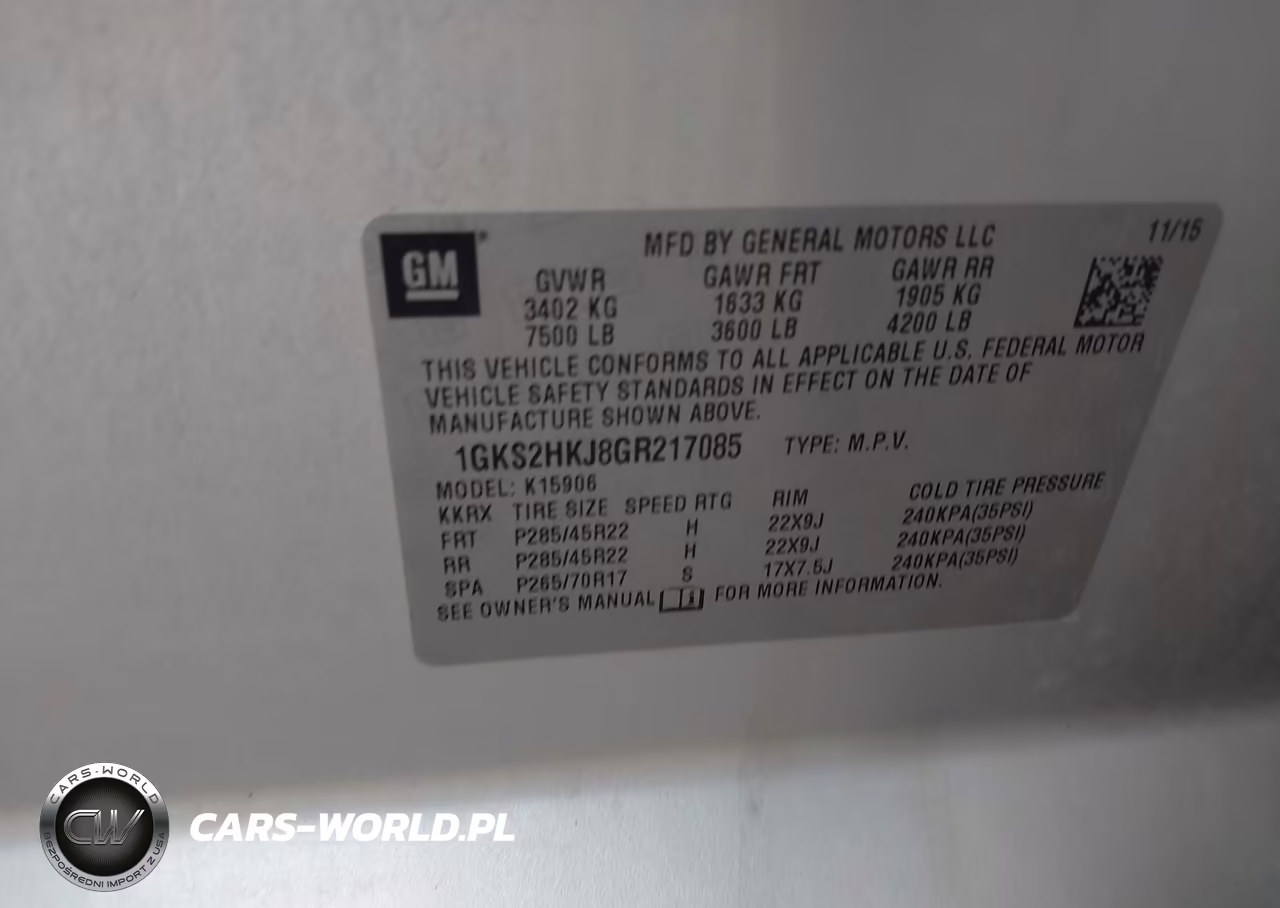 2016 GMC Yukon Xl Denali VIN:1GKS2HKJ8GR217085 - 9