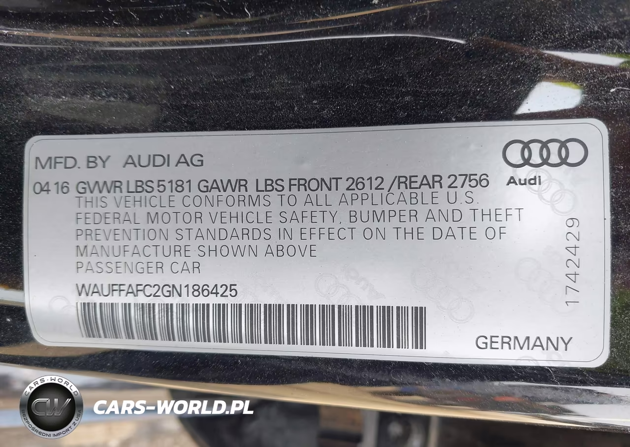 2016 Audi A6 2.0T Premium VIN:WAUFFAFC2GN186425 - 9