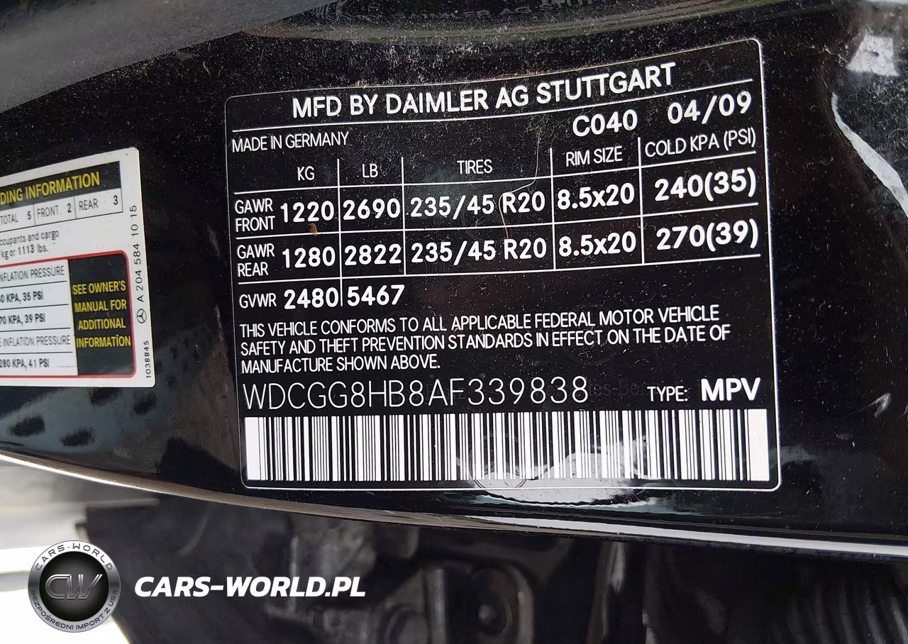 2010 Mercedes-Benz Glk 350 4Matic VIN:WDCGG8HB8AF339838 - 9