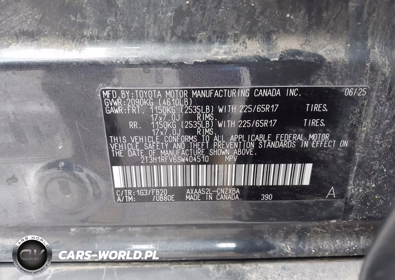 2025 Toyota Rav4 Le VIN:2T3H1RFV6SW404510 - 9