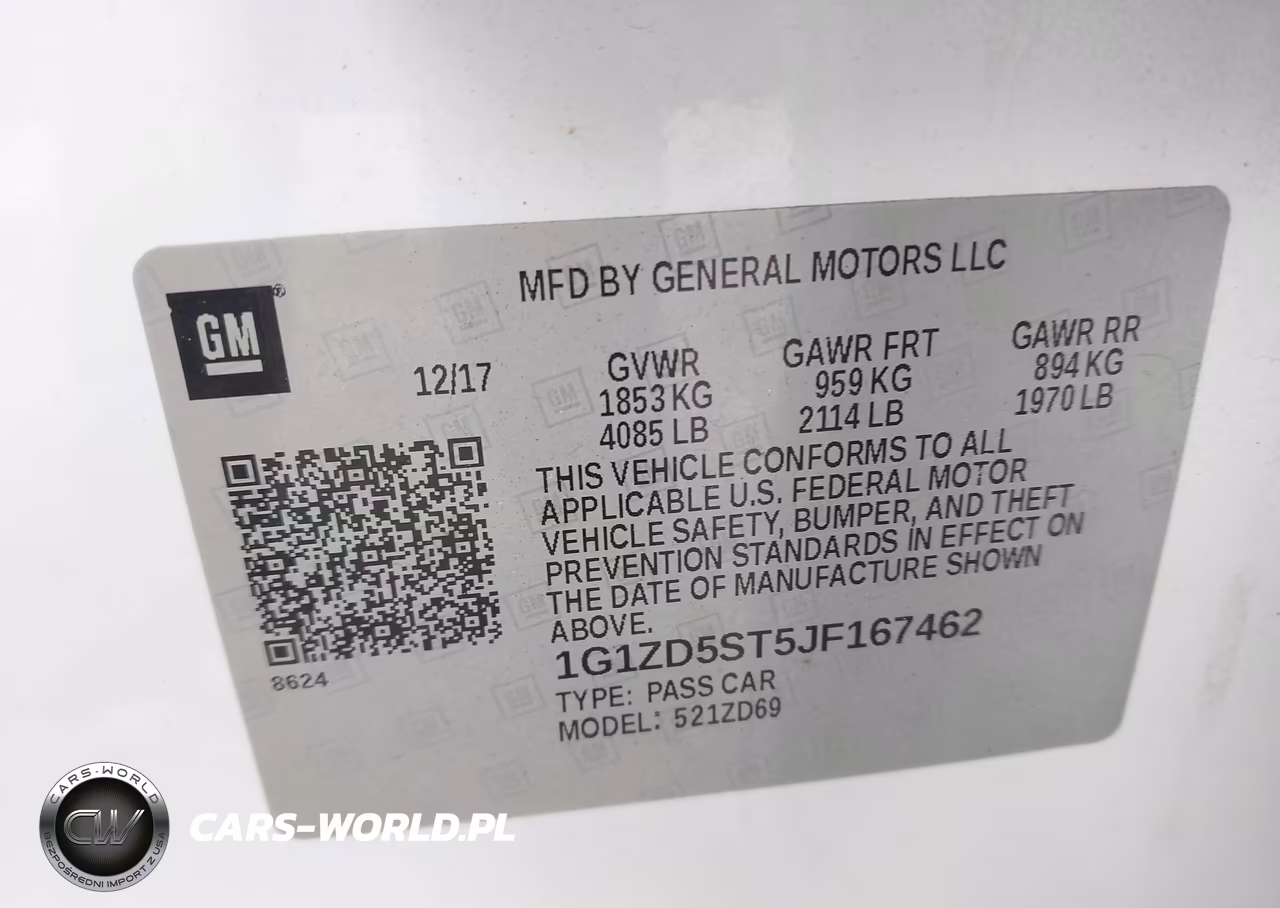 2018 Chevrolet Malibu Lt VIN:1G1ZD5ST5JF167462 - 9