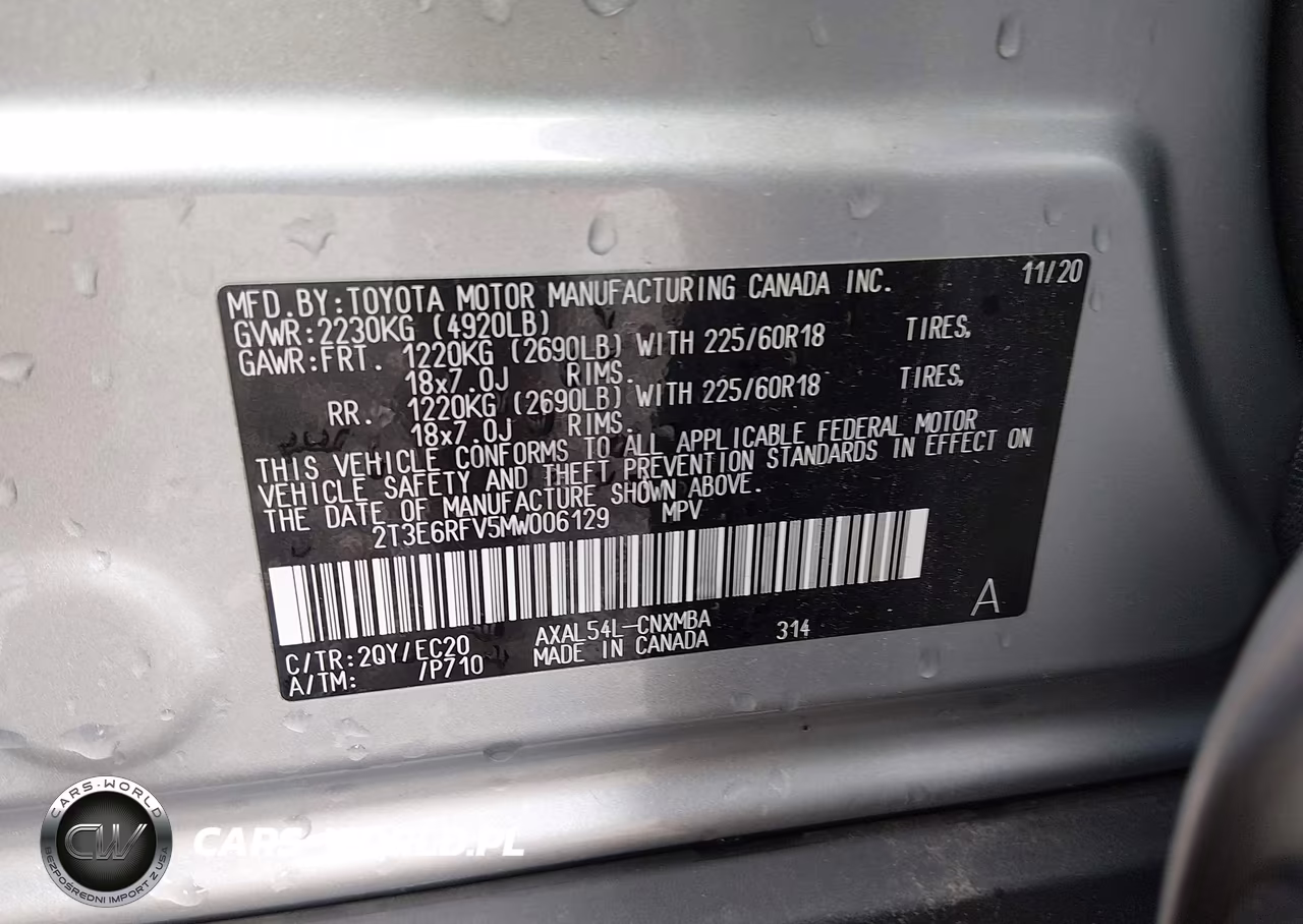 2021 Toyota Rav4 Hybrid Xse VIN:2T3E6RFV5MW006129 - 9