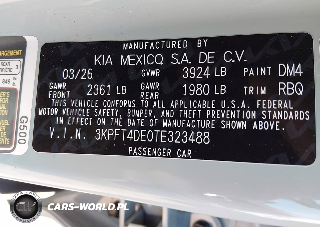 2026 Kia K4 Lxs VIN:3KPFT4DE0TE323488 - 9
