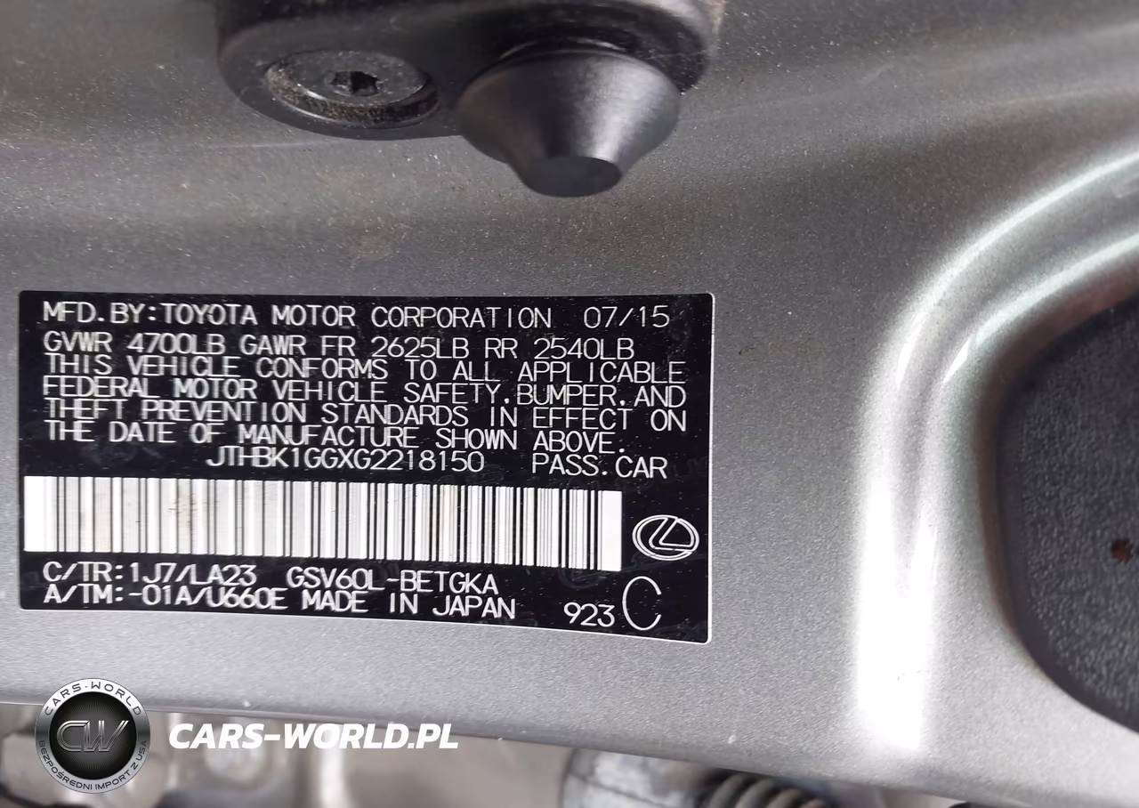 2016 Lexus Es 350 VIN:JTHBK1GGXG2218150 - 9