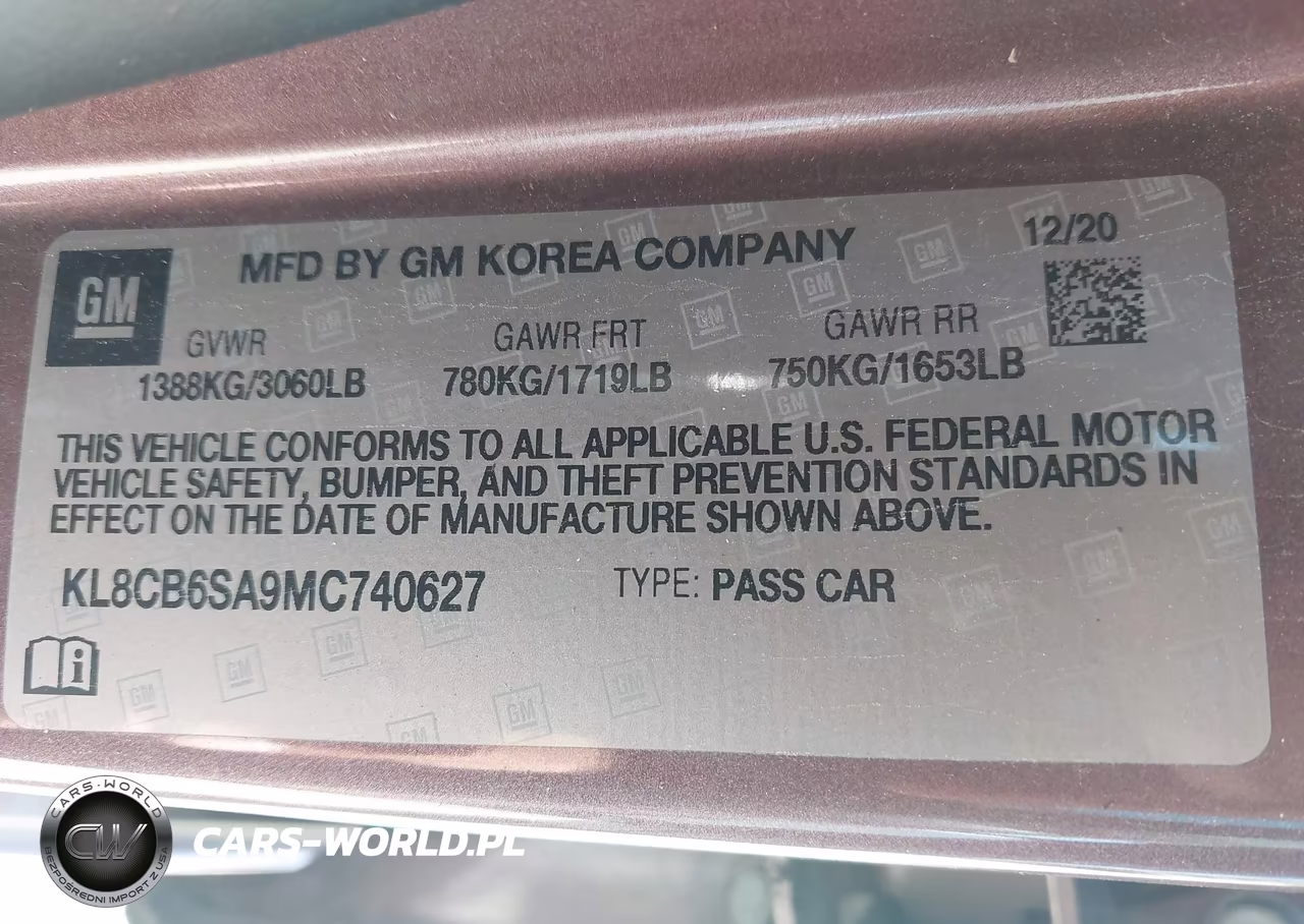 2021 Chevrolet Spark Fwd Ls Automatic VIN:KL8CB6SA9MC740627 - 9